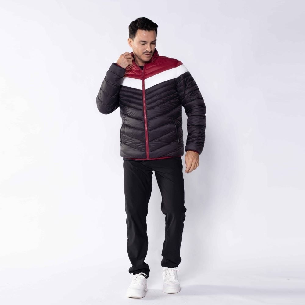 Jaqueta Masculina Dupla Face De Nylon Marc Alain