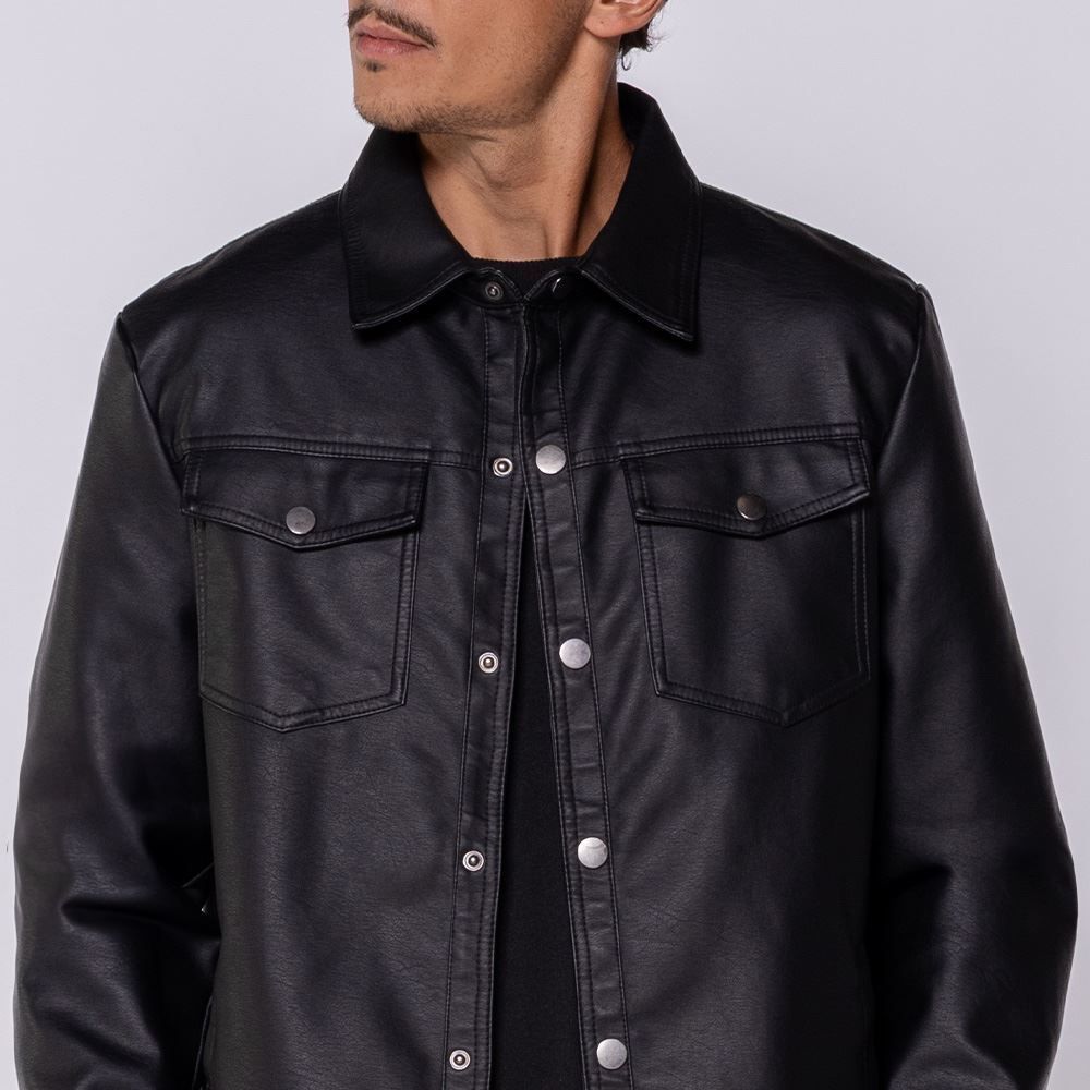 Jaqueta Masculina Em PU Thing