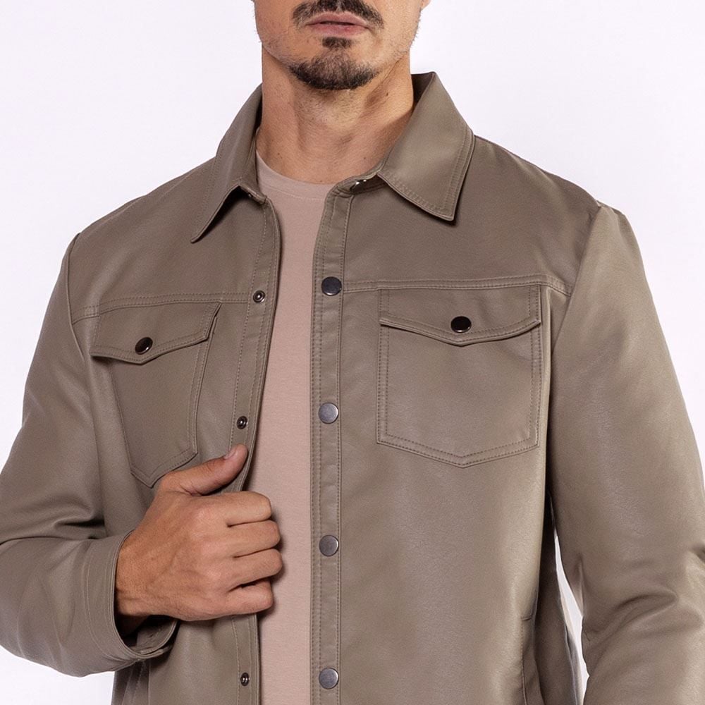 Jaqueta Masculina Em PU Thing