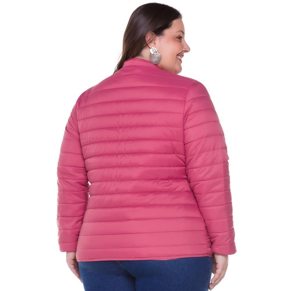 Jaqueta Plus Size de Nylon Gomos Patricia Foster Mais