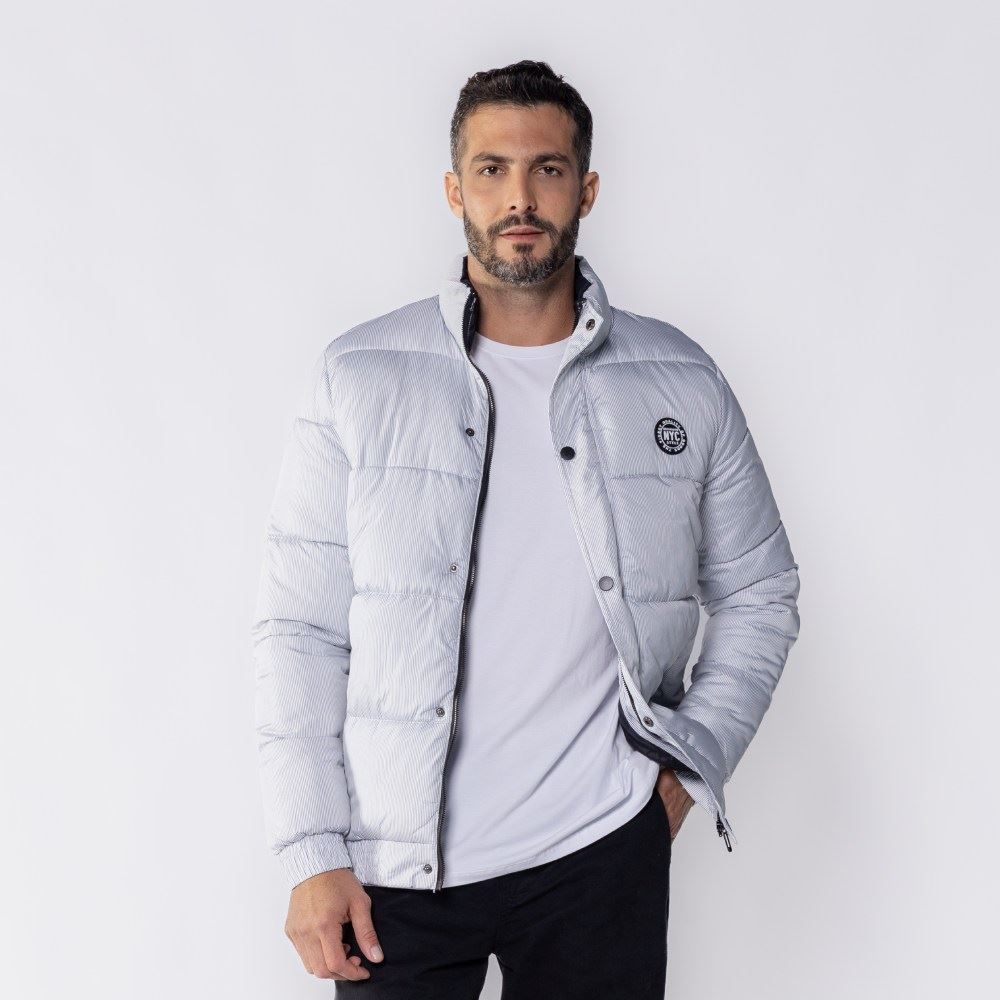 Jaqueta Puffer Masculina De Microfibra Thing