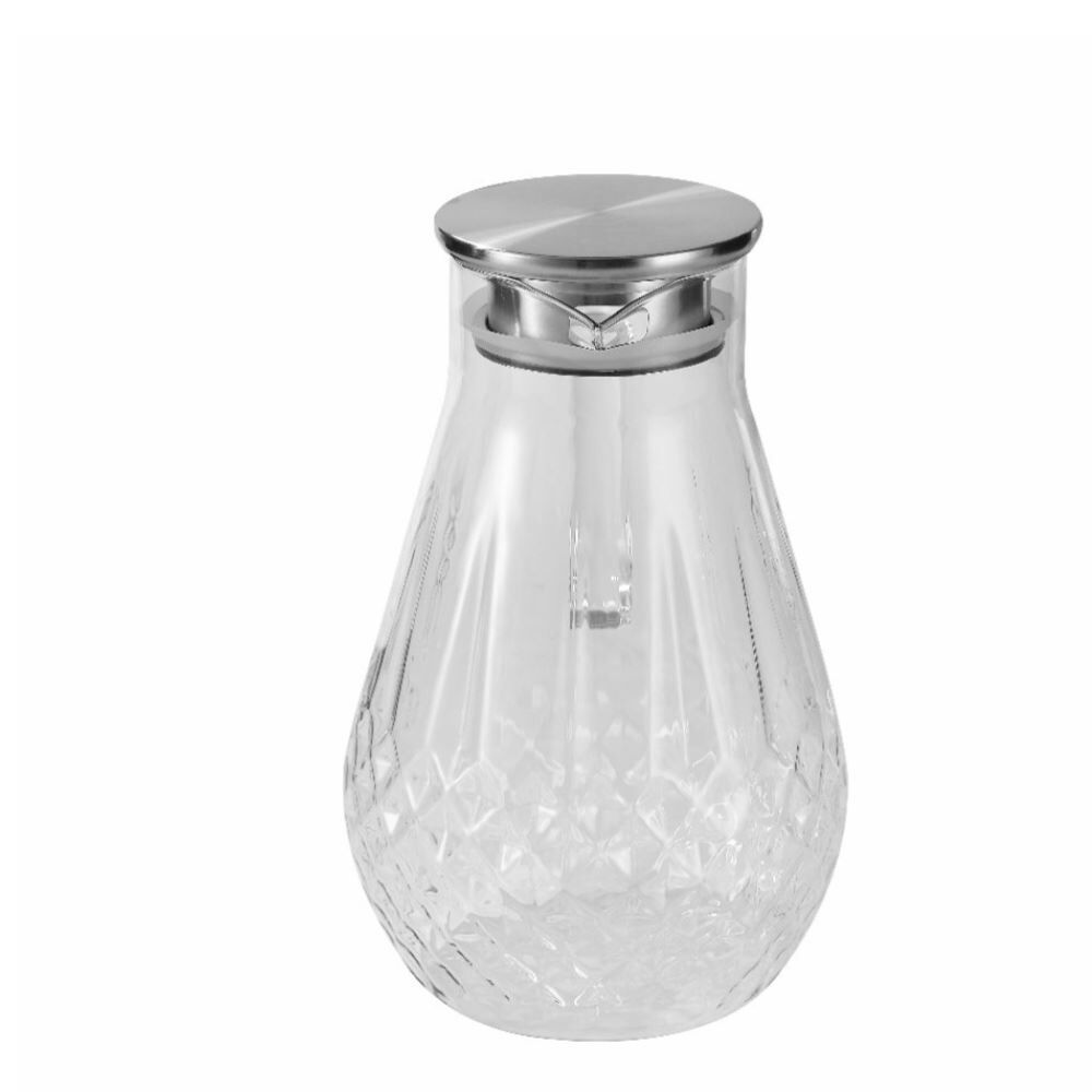 Jarra com Tampa Inox Titanium 2 Litros Havan Casa - Vidro