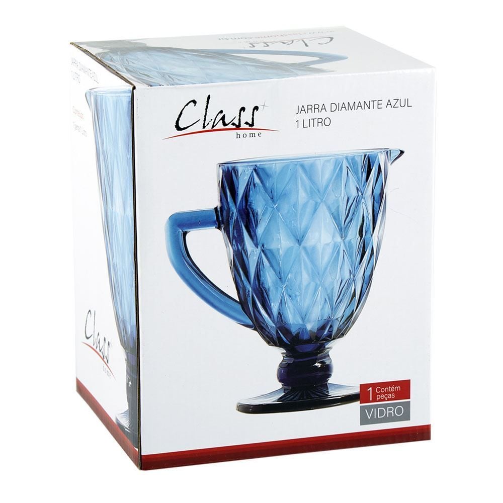 Jarra Diamante Class Home 1 Litro - Azul