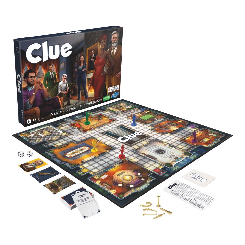 Jogo Clue Classic Refresh Cluedo Hasbro
