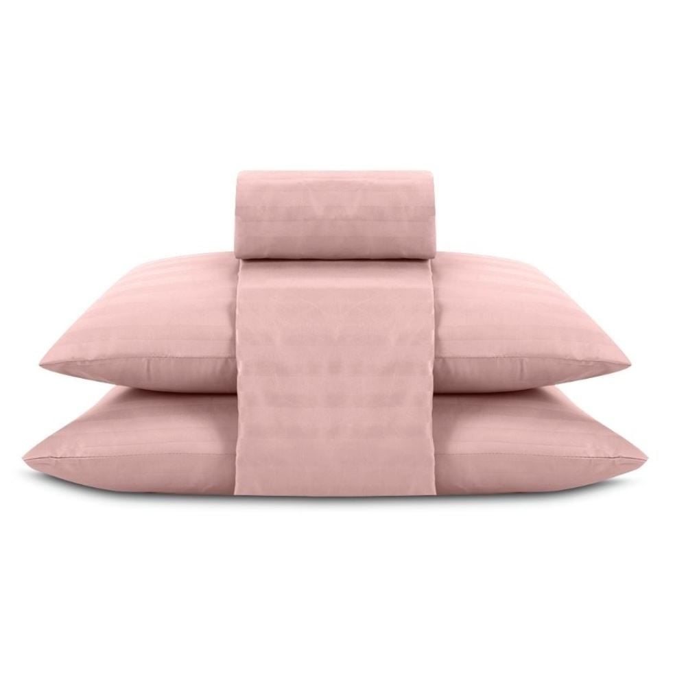 Jogo de Cama 4 Peças Stripe Firenze King Havan Casa - Rosa