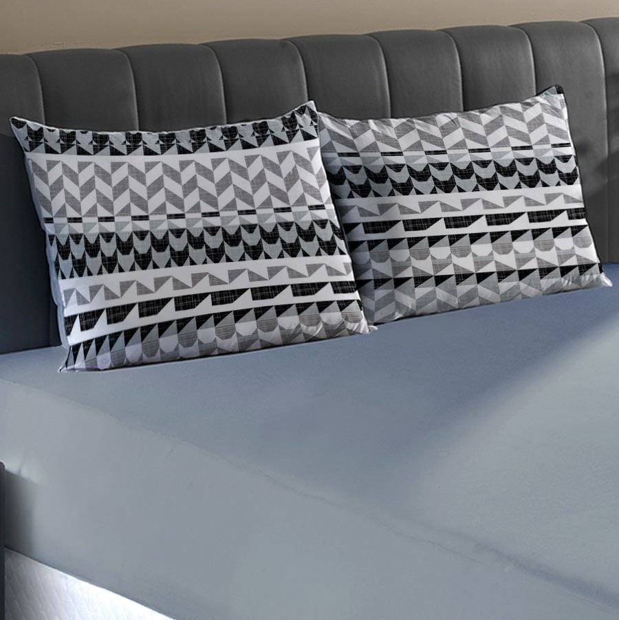Jogo de Cama Casal Malha 100% Algodão Paris 3 pçs Havan Casa - Onix Cinza