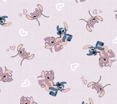 Jogo de Cama Casal Disney Portallar 3 pçs - ANGEL E STITCH LOVE