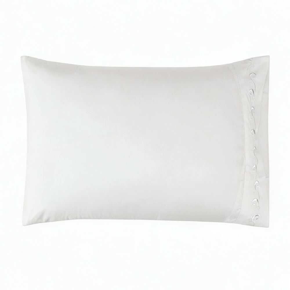 Jogo de Cama Casal Imperial Bordado Havan Casa 4 pçs - Branco