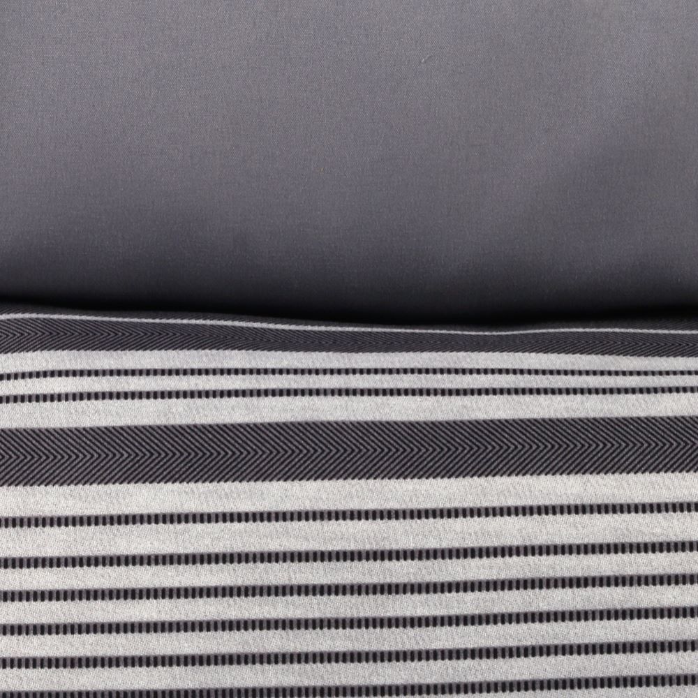 Jogo de Cama Casal Elegance Havan Casa 4 pçs - Farlei Listra Cinza