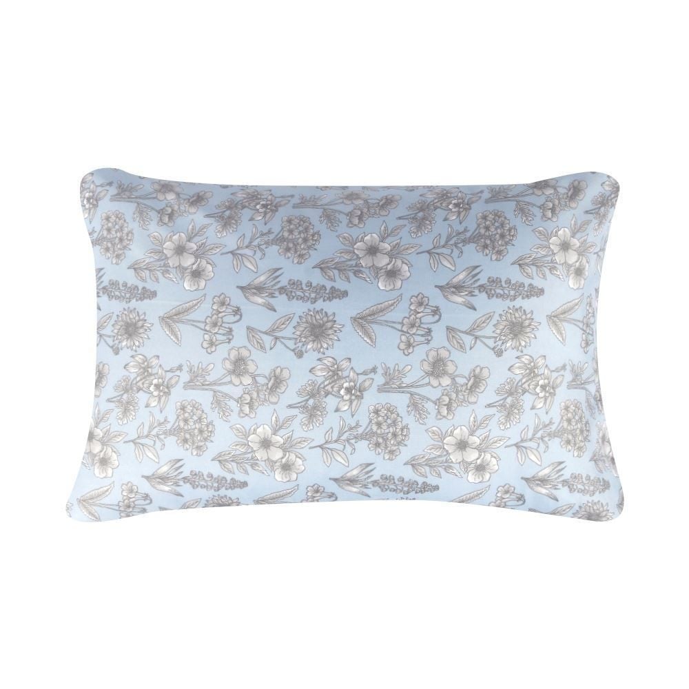 Jogo de Cama Casal Elegance Havan Casa 4 pçs - Blossom Flowers Azul
