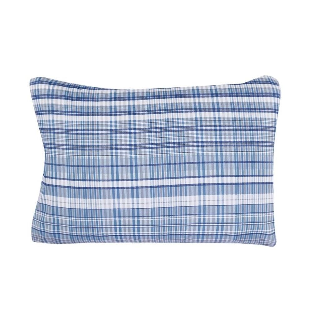 Jogo de Cama Casal Elegance Havan Casa 4 pçs - Jack Xadrez Azul