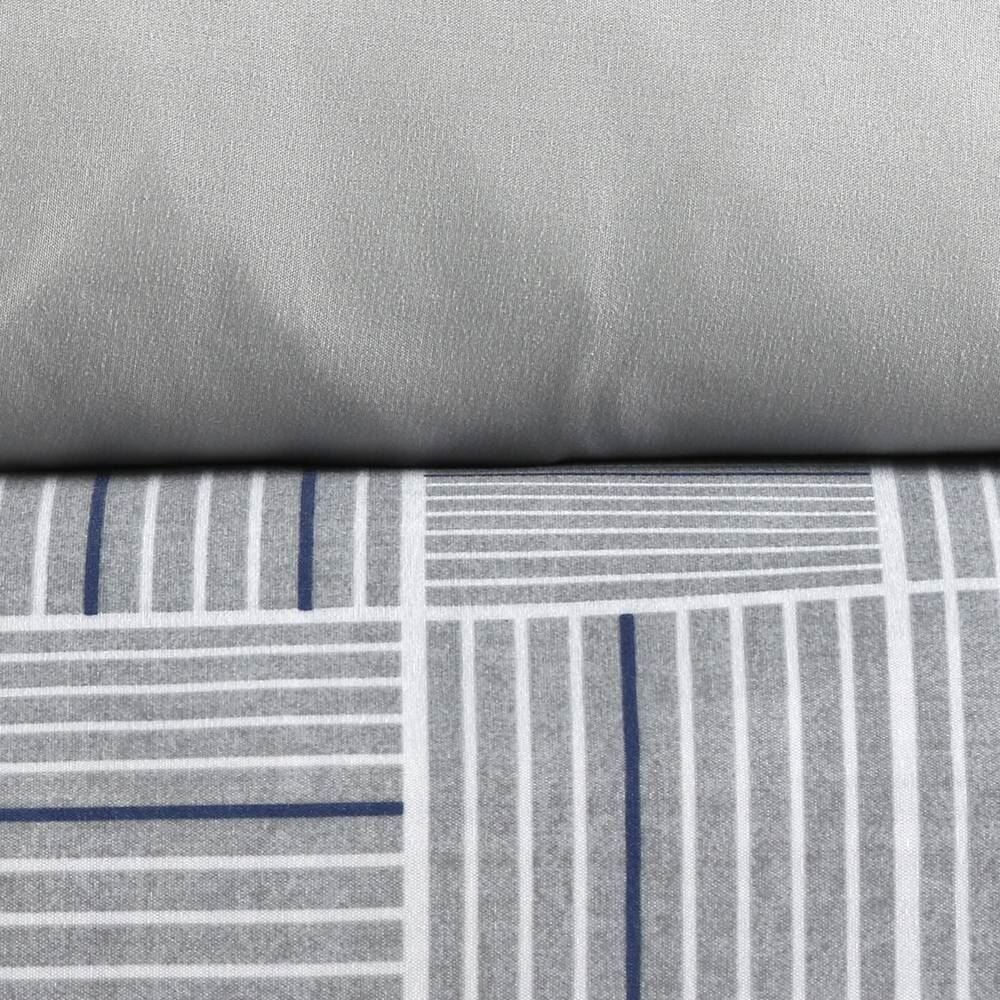 Jogo de Cama Casal Elegance Havan Casa 4 pçs - Detroit Geo Cinza