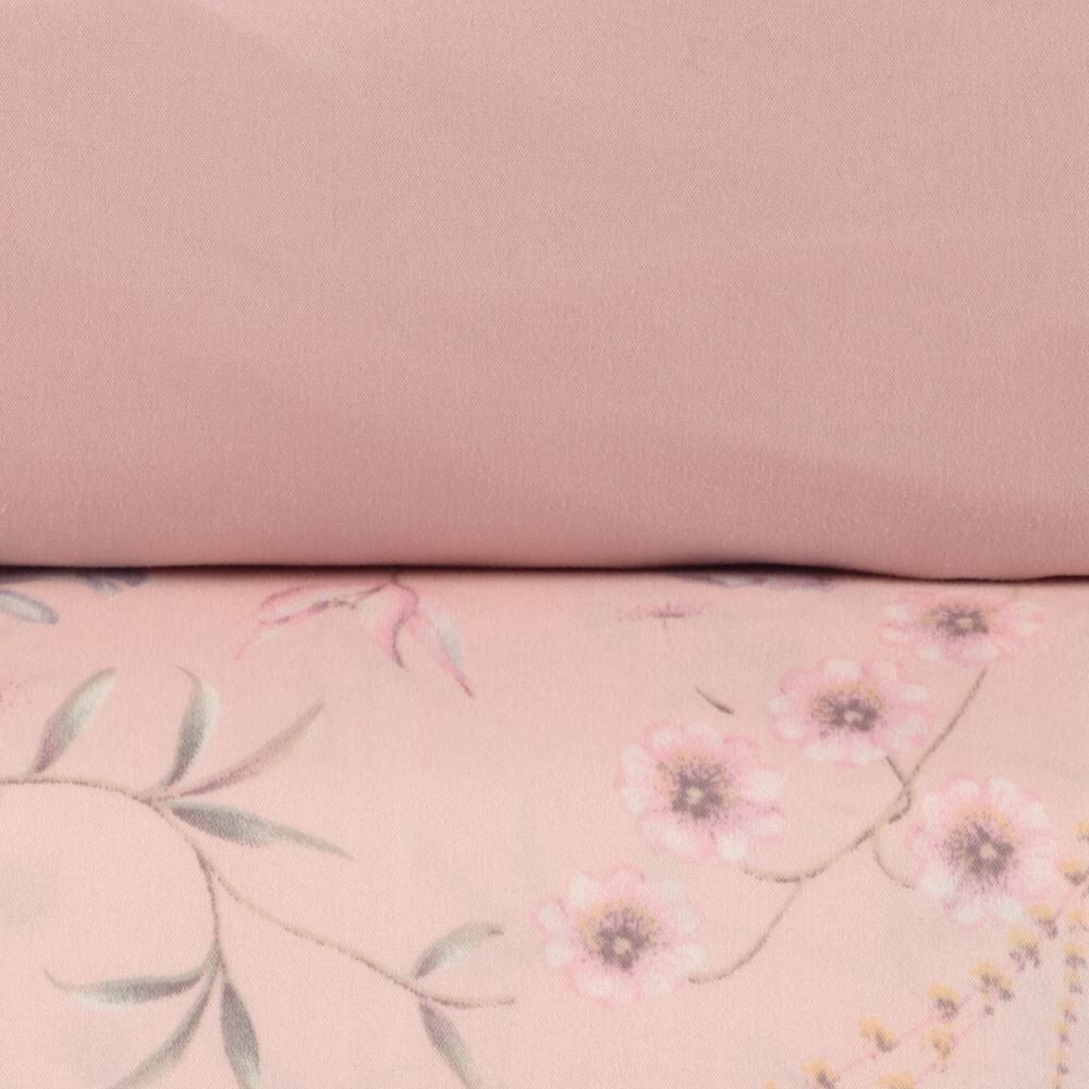 Jogo de Cama Casal Elegance Havan Casa 4 pçs - Antique Boeme Rosa