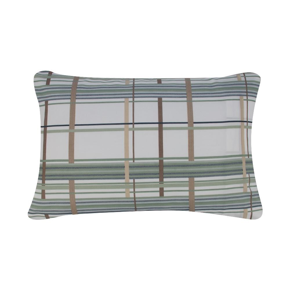 Jogo de Cama Casal Elegance Havan Casa 4 pçs - Valência Xadrez Verde