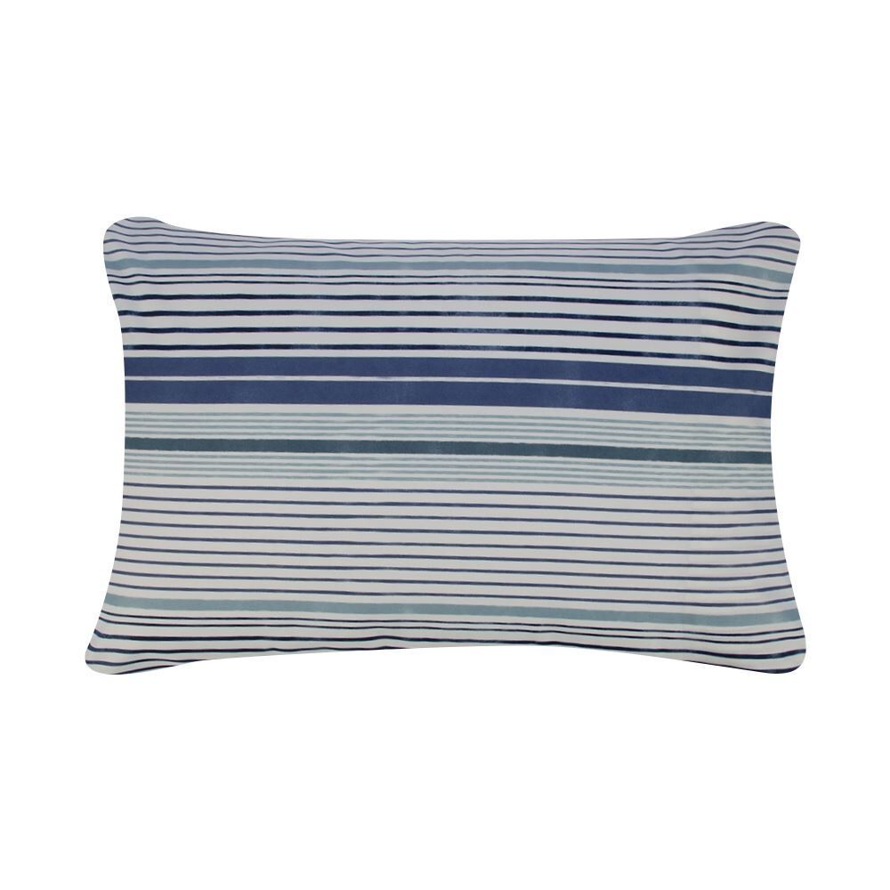 Jogo de Cama Casal Elegance Havan Casa 4 pçs - Toni Listra Azul