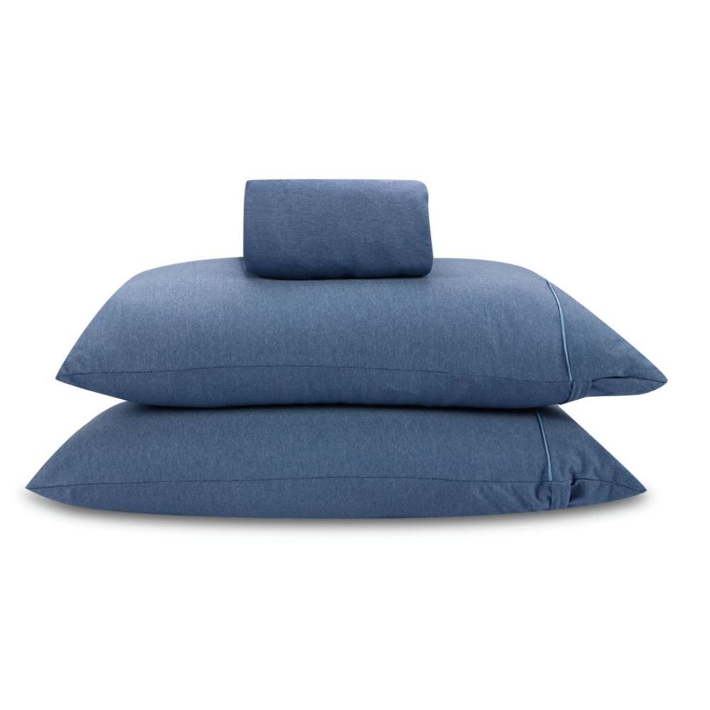 Jogo de Cama Casal Milano Havan Casa 3 pçs - Azul Lua
