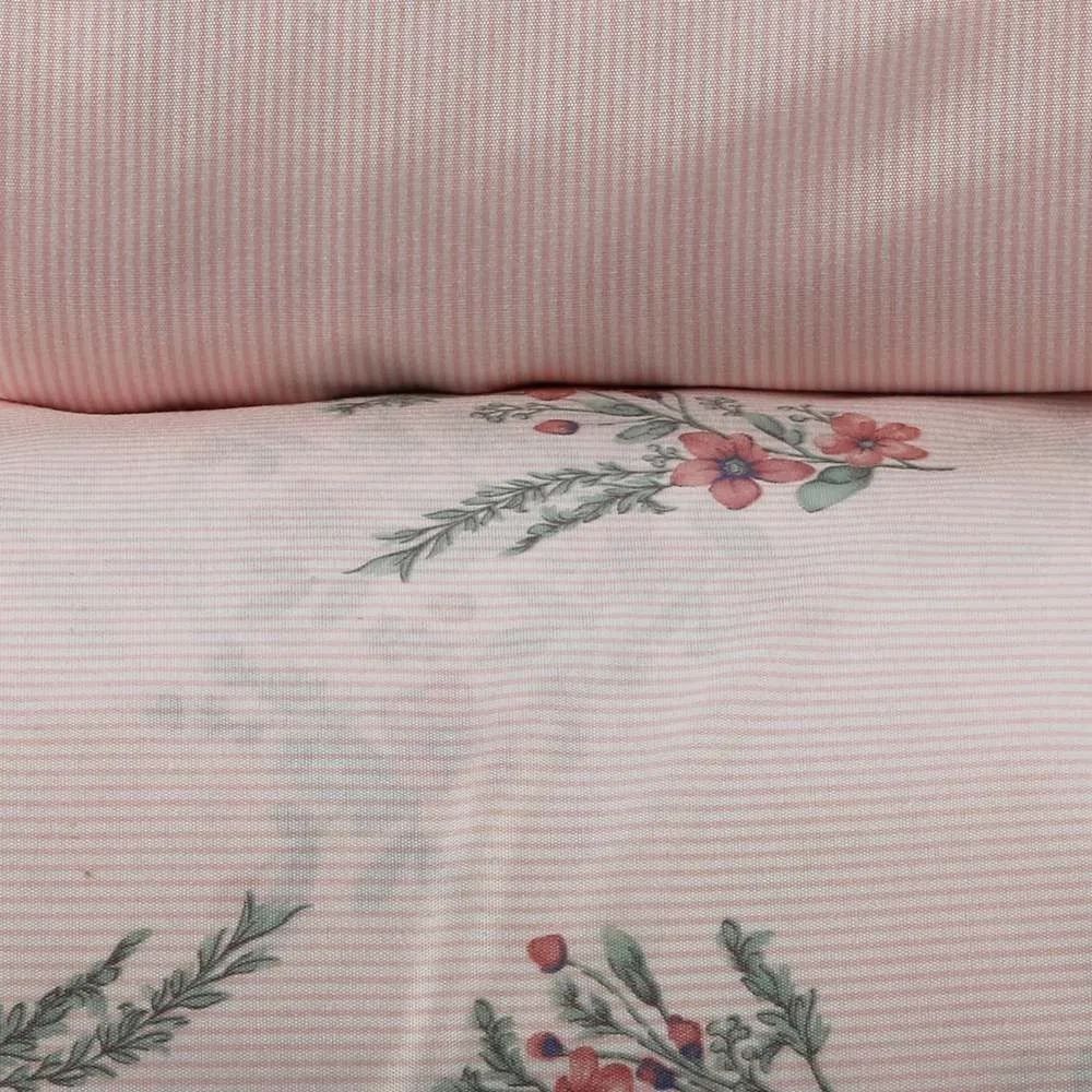 Jogo de Cama Casal Napoli Havan Casa 4 pçs - Romantic Flowers Rosa