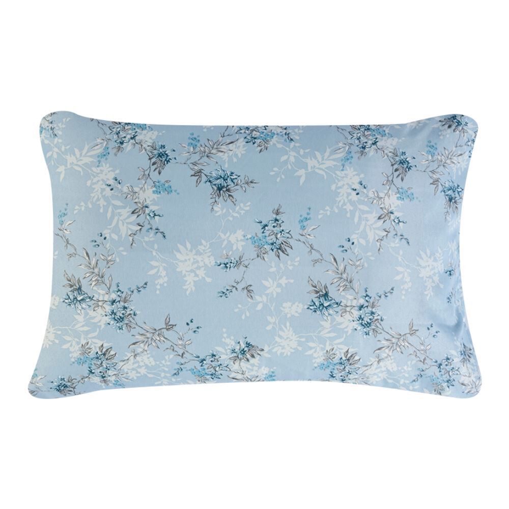Jogo de Cama Casal Napoli Havan Casa 4 pçs - Rosely Flowers Azul