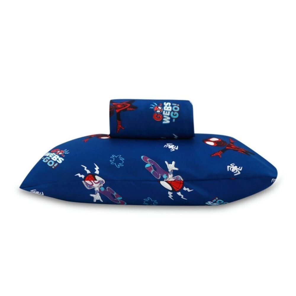Jogo de Cama Infantil Solteiro Disney by Hedrons 2 pçs - Spidey Webs
