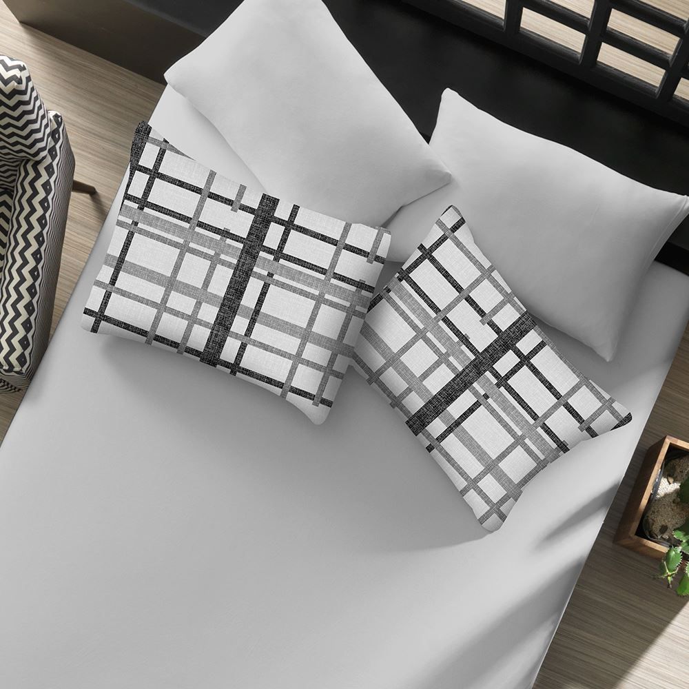 Jogo de Cama King Malha Solecasa Havan Casa 3 pçs - Trama Urbana Cinza