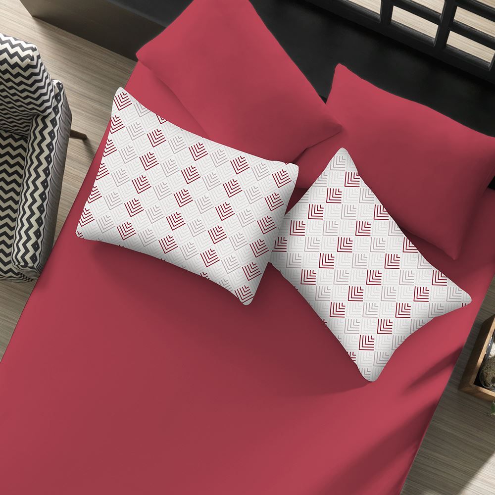 Jogo de Cama King Malha Paris (Plus) Havan Casa 3 pçs - Setas Bloodstone