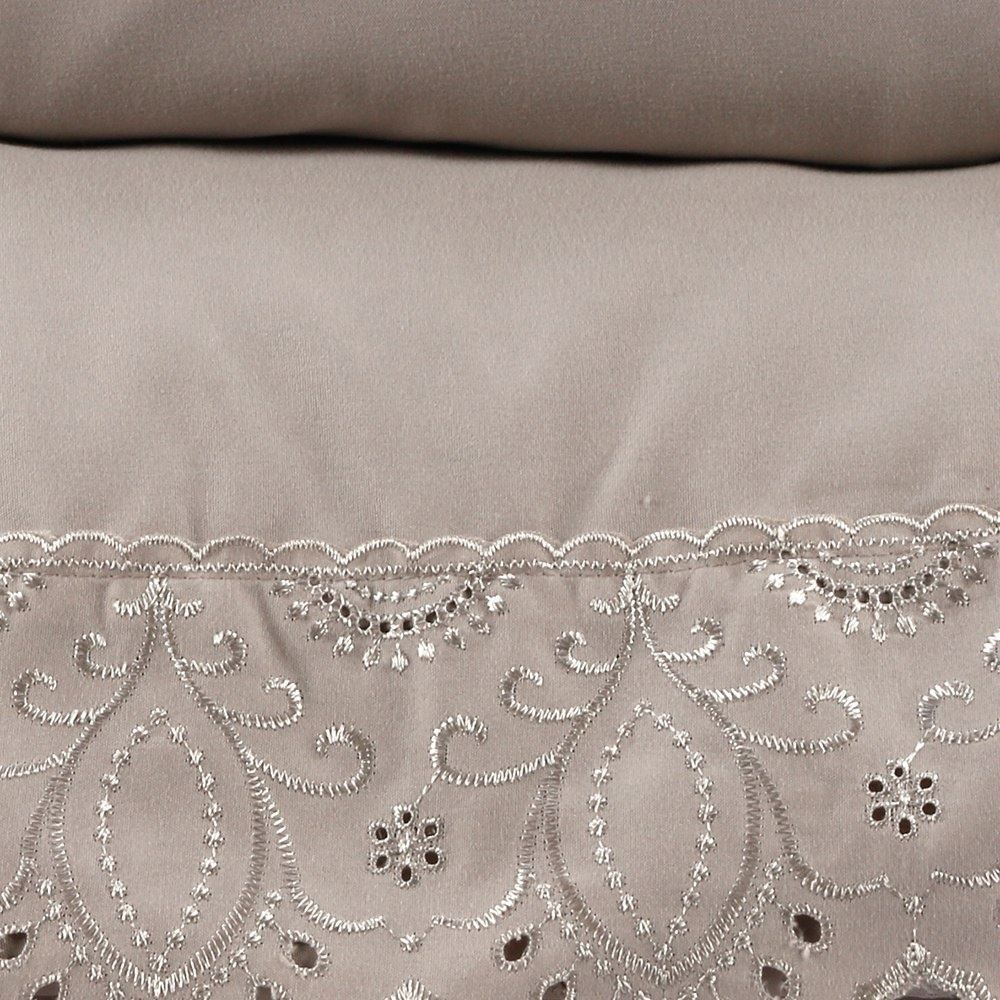 Jogo de Cama King Imperial com Renda 4 pçs Havan Casa - Bege