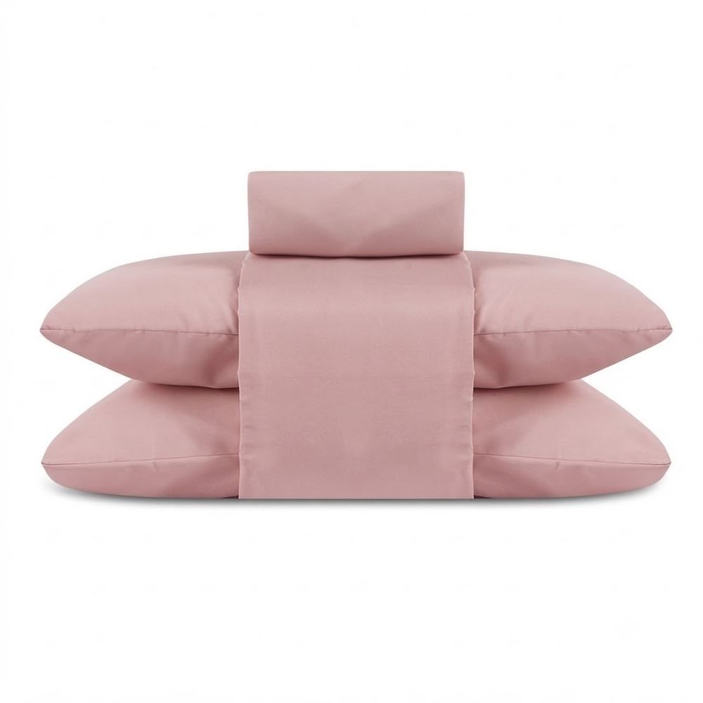 Jogo de Cama King Elegance Liso Havan Casa 4 Peças - Rosa