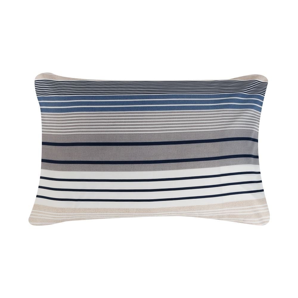 Jogo de Cama King Elegance Havan Casa 4 pçs - Artesano Listra Azul