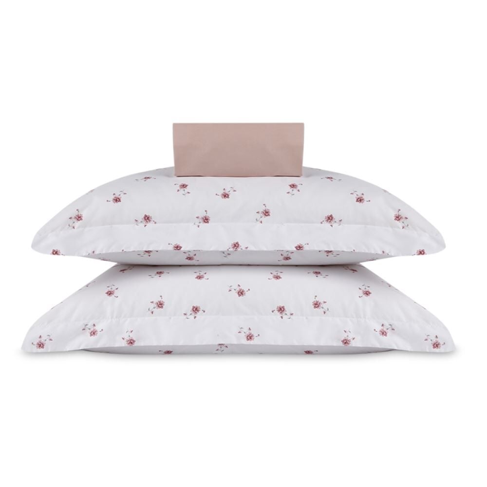 Jogo de Cama King Percal Buona Fortuna 3 pçs - Violet Rosa