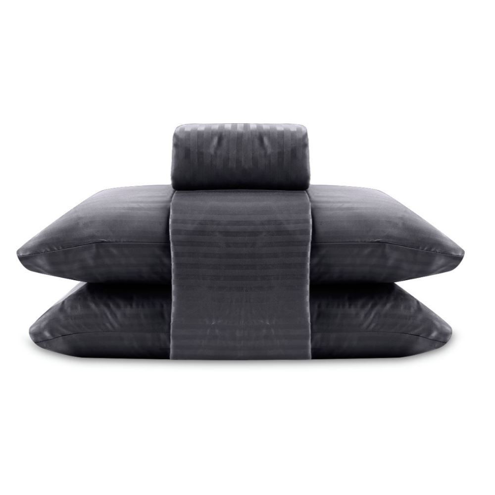 Jogo de Cama King Stripe Provence Havan Casa 4 pçs - Cinza