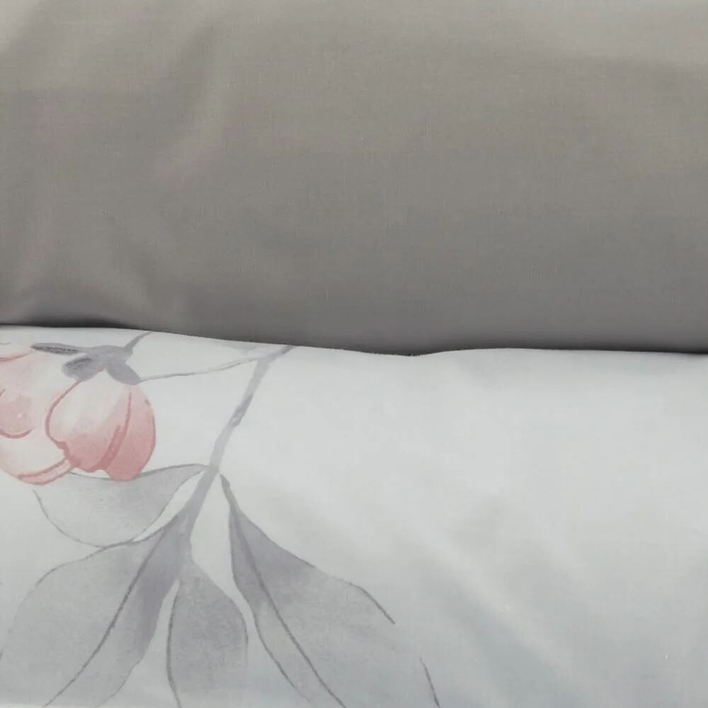 Jogo de Cama Queen 100% Algodão Buona Fortuna 3 Peças - Sophie Prata