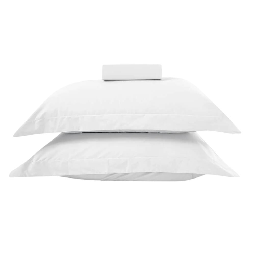 Jogo de Cama Queen 100% Algodão Buona Fortuna 3 Peças - Branco Liso