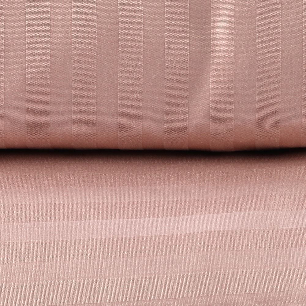 Jogo de Cama Queen 100% Poliéster Stripe Provence Havan Casa 4 pçs - Rosa