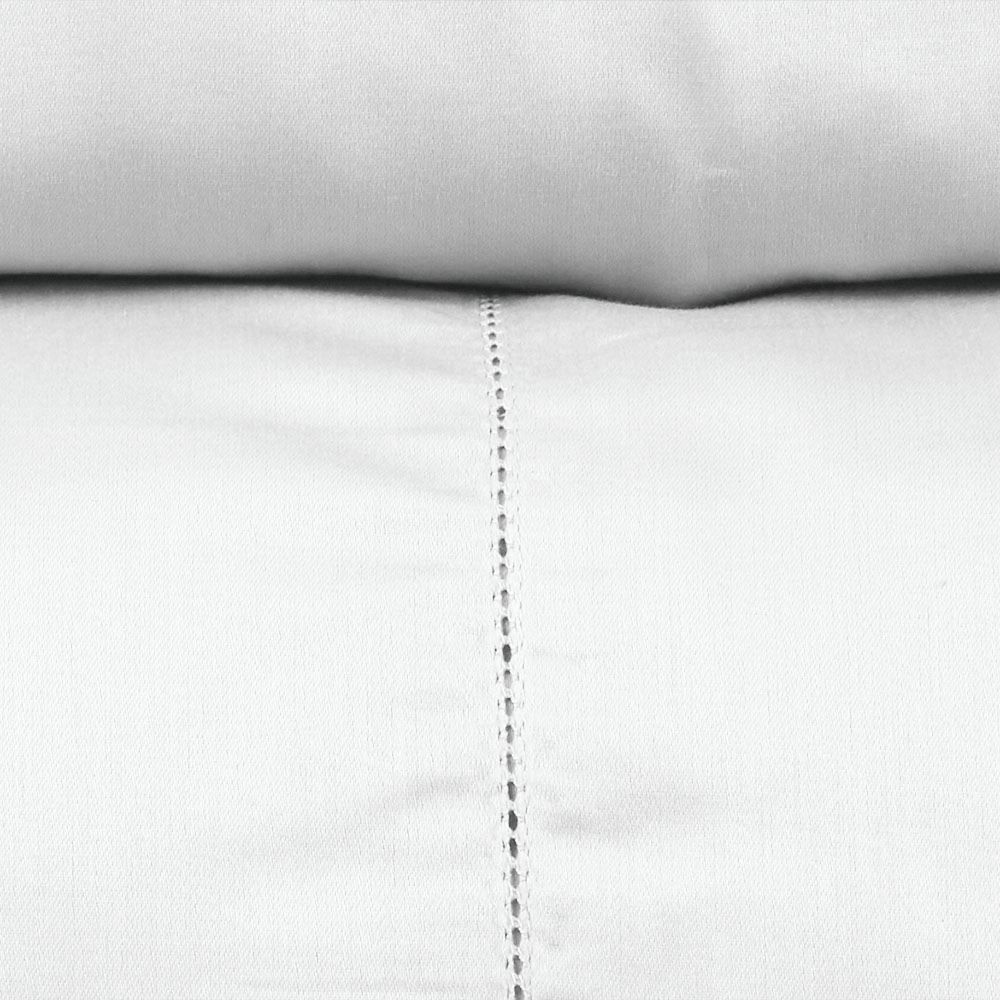 Jogo de Cama Queen 300 Fios Ponto Ajour Buona Fortuna - Branco