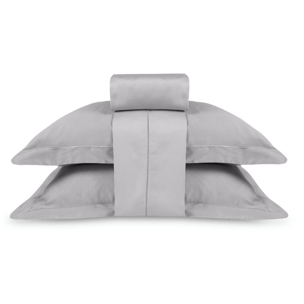 Jogo de Cama Queen 300 Fios Ponto Cheio Buona Fortuna - Prata