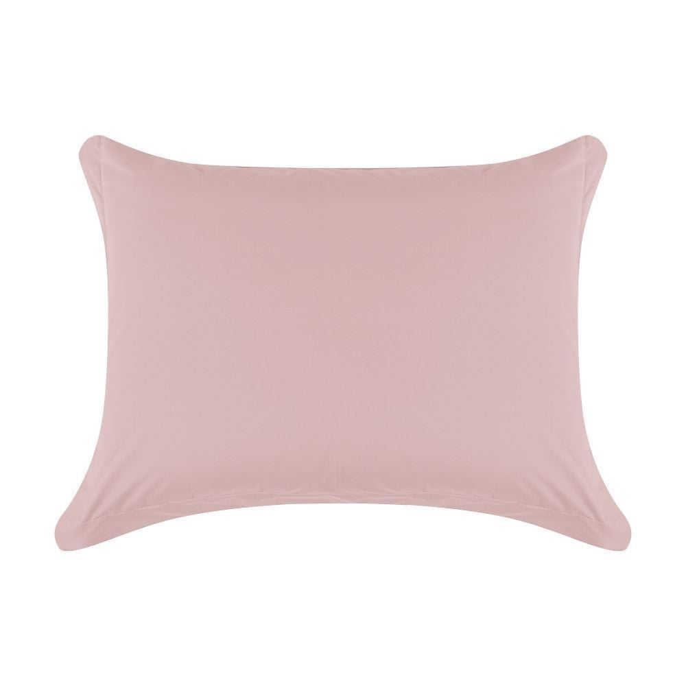 Jogo de Cama Queen Percal Buona Fortuna 4 pçs - Rosa Velho