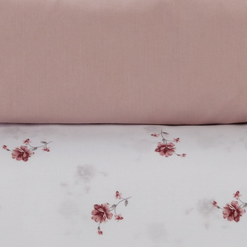 Jogo de Cama Queen Percal Buona Fortuna 4 pçs - Violet Rosa