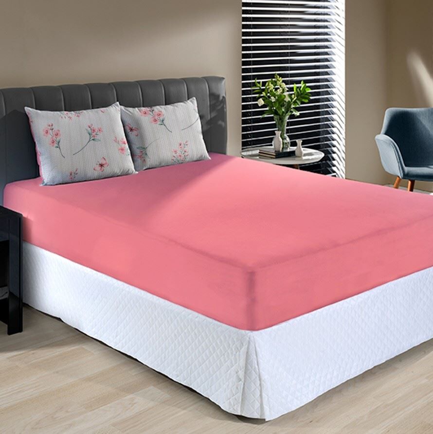 Jogo de Cama Queen Malha 100% Algodão Paris 3 pçs Havan Casa - DREAM GOIABA