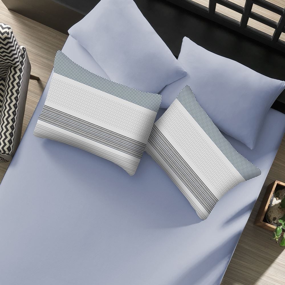 Jogo de Cama Queen Malha Havan Paris 3 pçs Havan Casa - Contemporâneo Azul Jeans