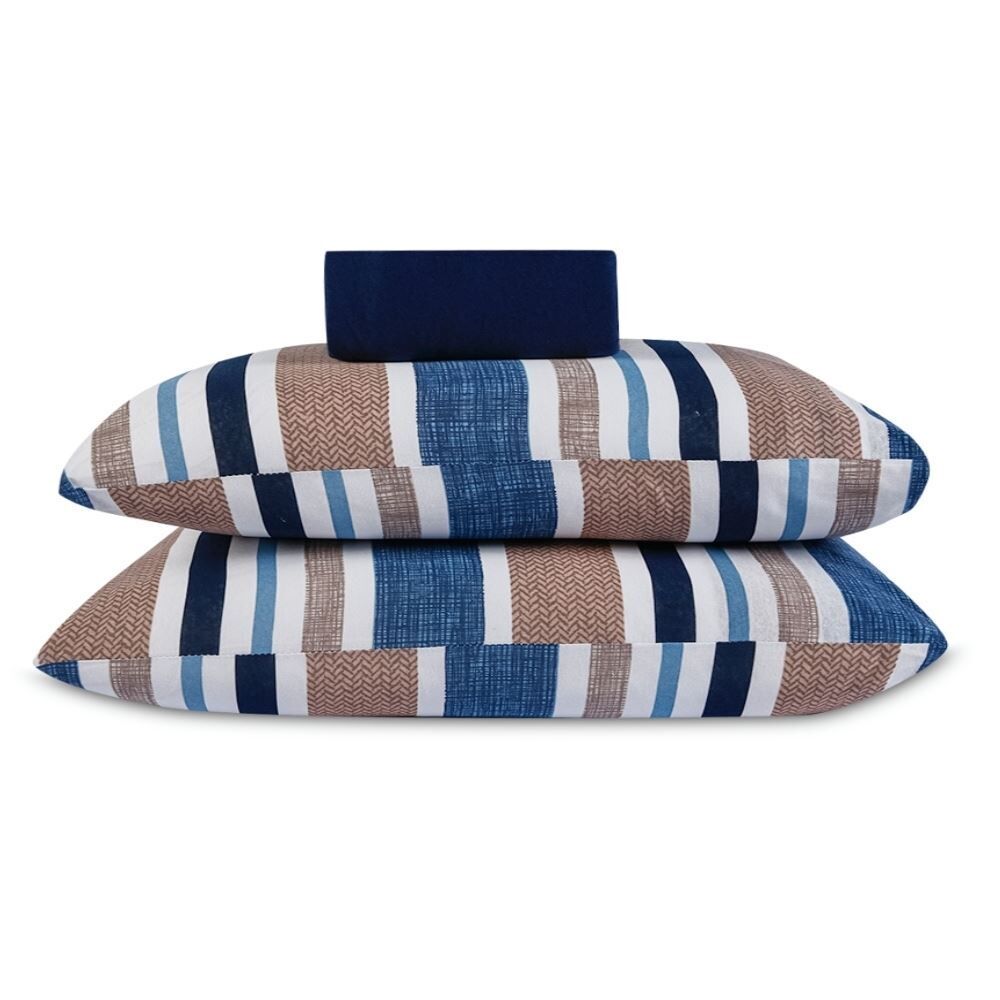 Jogo de Cama Queen Malha Havan Paris 3 pçs Havan Casa - Porto Azul