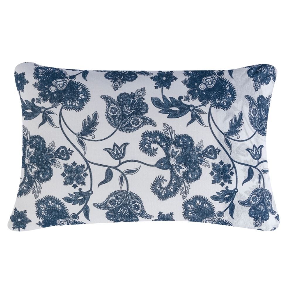 Jogo de Cama Queen Malha Havan Paris 3 pçs Havan Casa - Jardim Imperial Azul