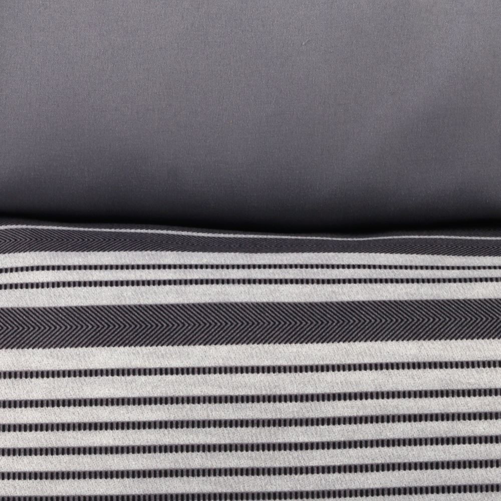 Jogo de Cama Queen Elegance Havan Casa 4 pçs - Farlei Listra Cinza