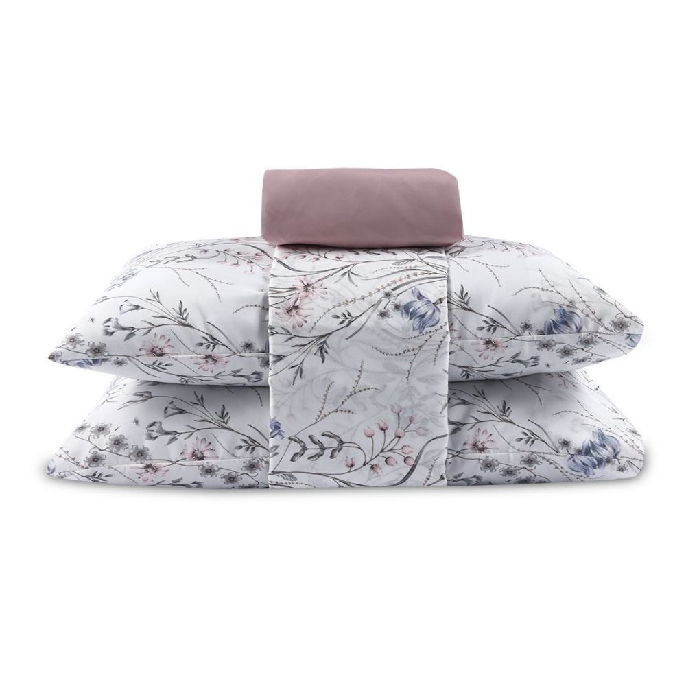 Jogo de Cama Queen Elegance Havan Casa 4 pçs - Antique Boeme Marfim