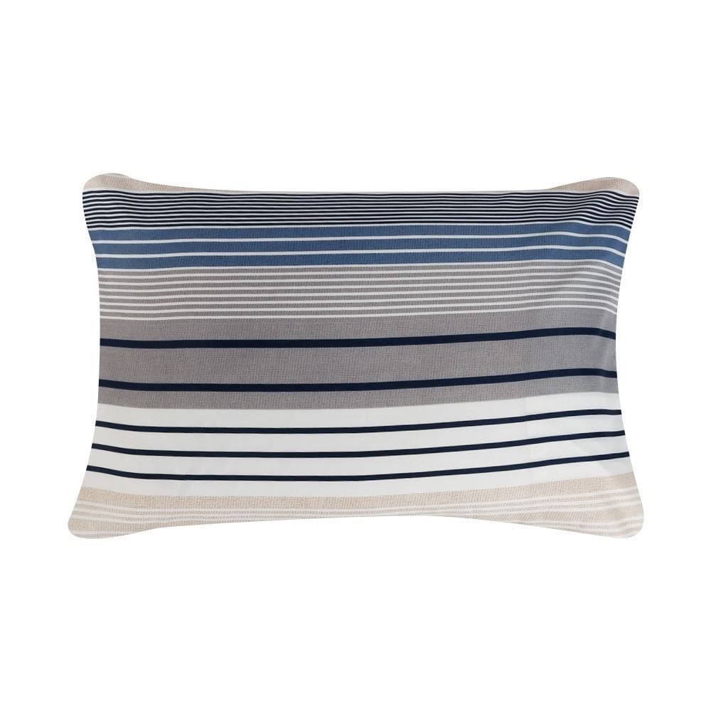 Jogo de Cama Queen Elegance Havan Casa 4 pçs - Artesano Listra Azul