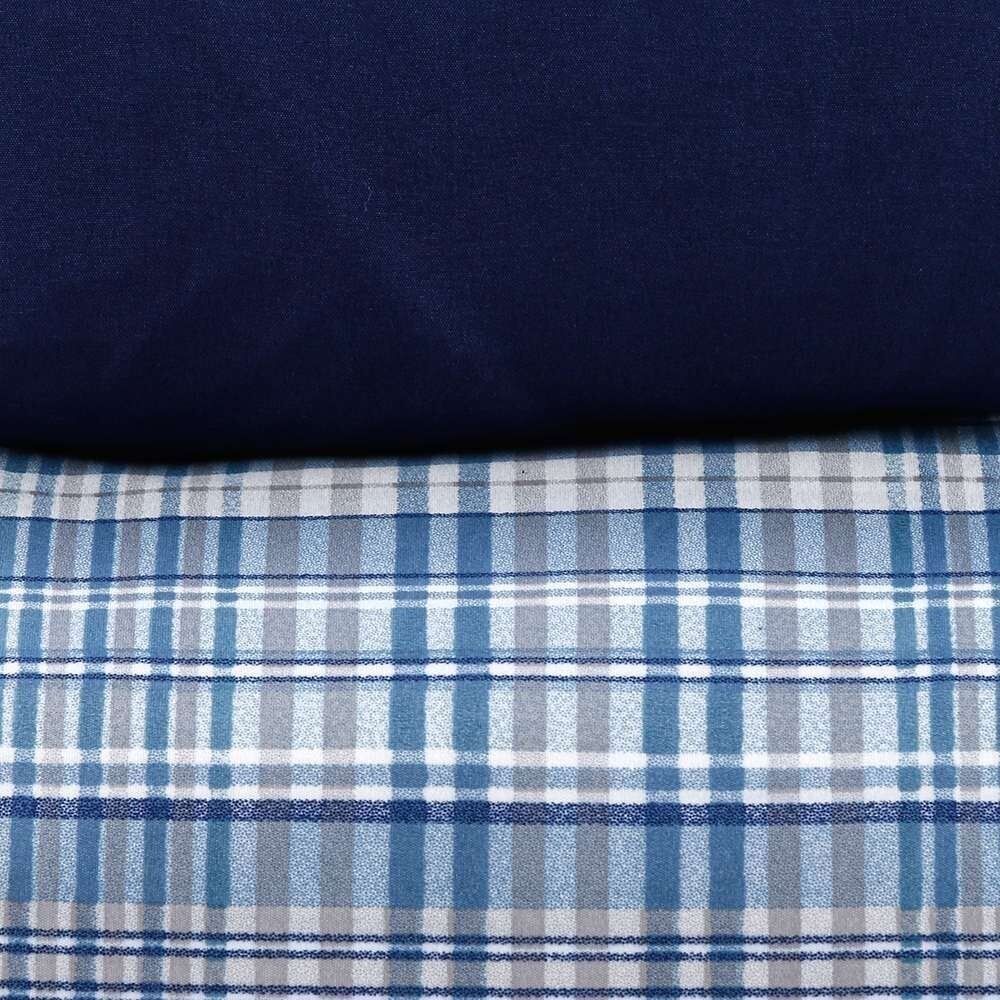 Jogo de Cama Queen Elegance Havan Casa 4 pçs - Jack Xadrez Azul