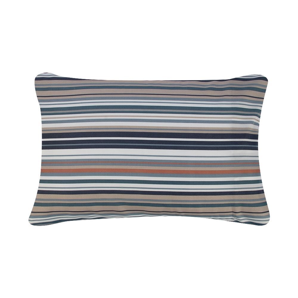 Jogo de Cama Queen Elegance Havan Casa 4 pçs - Laços Listra Azul