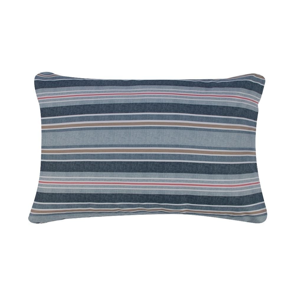 Jogo de Cama Queen Elegance Havan Casa 4 pçs - Lausane Listra Azul