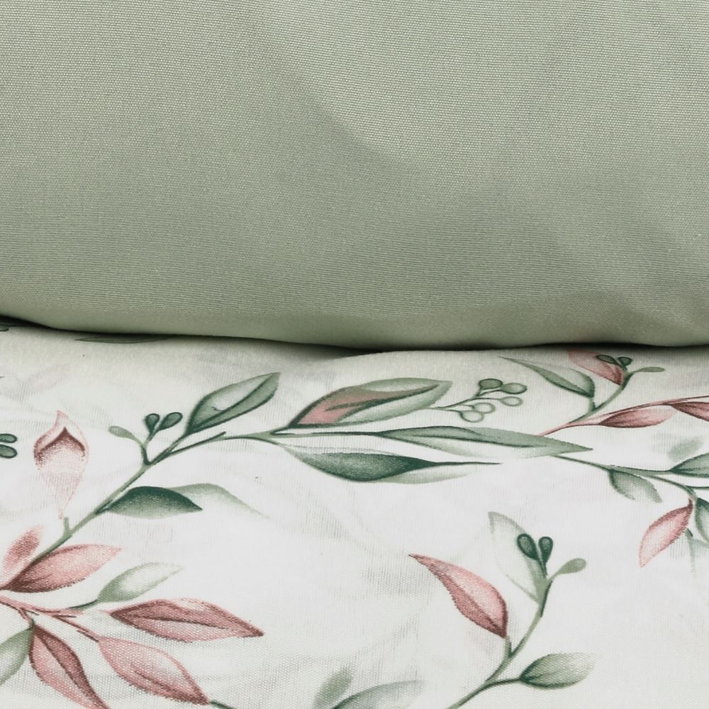 Jogo de Cama Queen Napoli Havan Casa 4 pçs  - Olivia Folhas Verdes