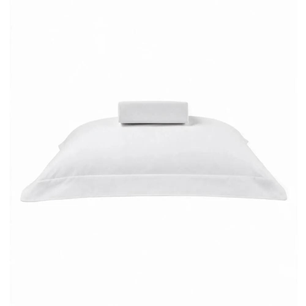 Jogo de Cama Solteiro 100% Algodão Buona Fortuna 2 Peças - Branco Liso