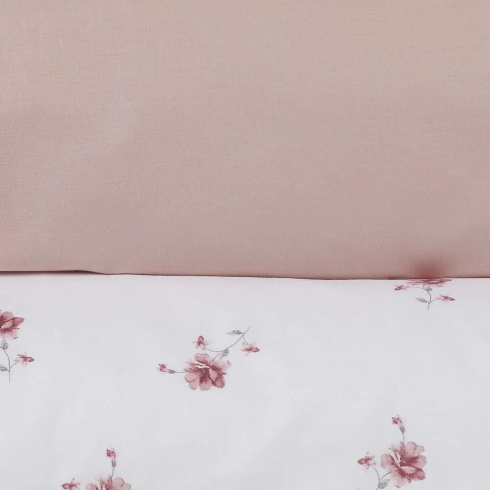 Jogo de Cama Solteiro 100% Algodão Buona Fortuna 2 Peças - Violet Rosa